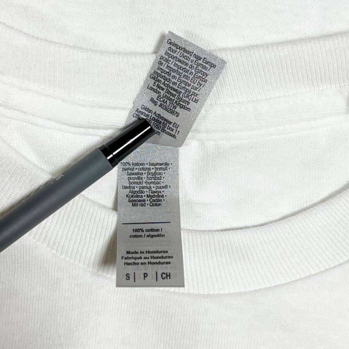 GILDAN ホワイト Sサイズ 白 半袖無地Tシャツ ポケット付き 6.0oz ギルダン_画像3
