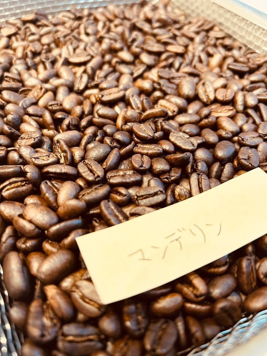 インドネシア リントン マンデリン バタックブルー 200g 深煎り コーヒー豆 自家焙煎 珈琲の画像1