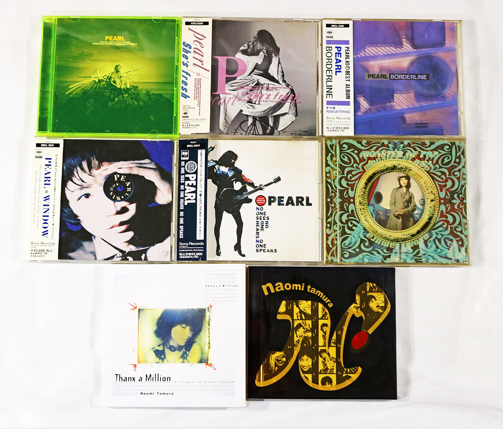 【PEARL／田村直美】CD 8タイトル『NO ONE SEES NO ONE HEARS NO ONE SPEAKS』『BORDERLINE』『WINDOW』『She's Fresh』『PEARL』他 USED の画像1