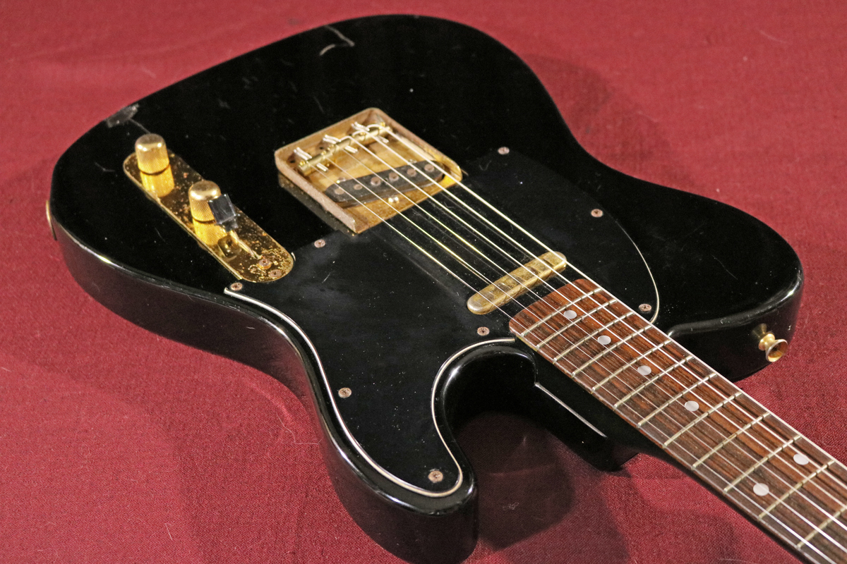 【Fender Japan】TLG80-60（BLK）Black＆Gold Telecaster（Eシリアル／Goldパーツ／Texas Special Rear 搭載／Brass Saddle）日本製の画像3