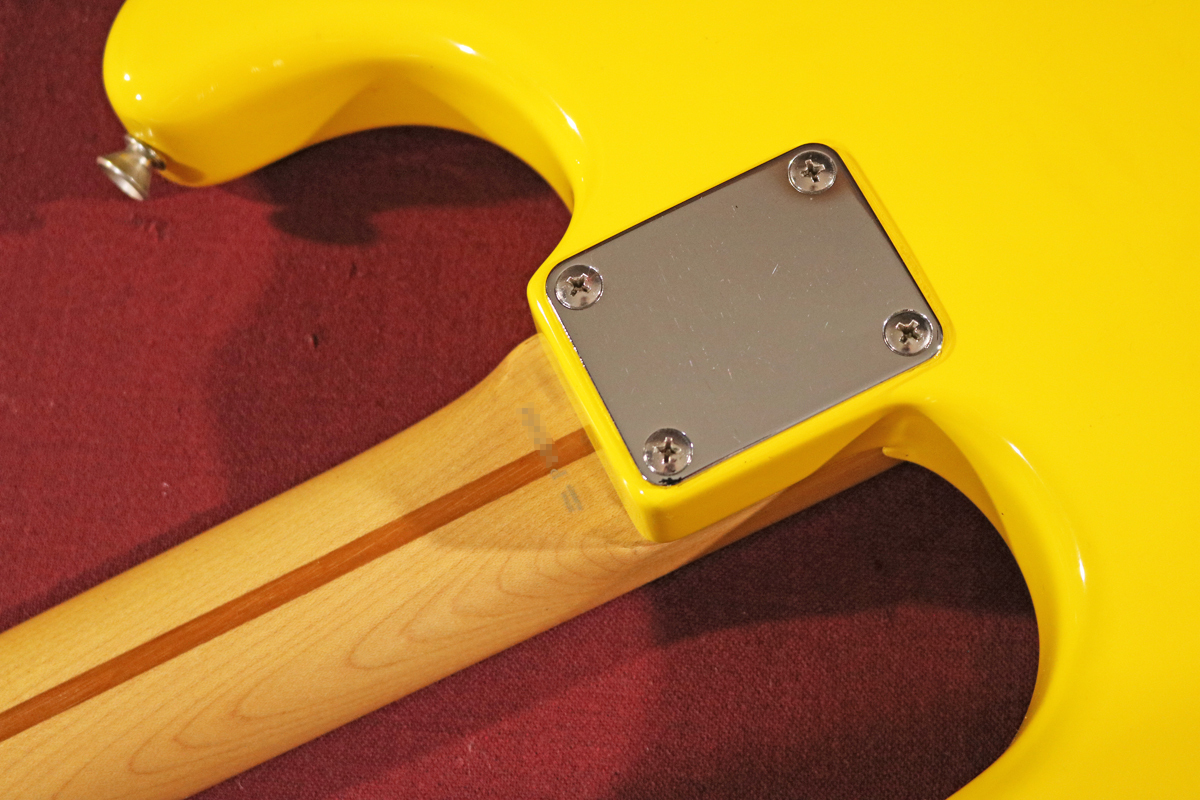 【Fender Japan】ST-STD（Y）Stratocaster Standard Yellow（トランジションロゴ／メイプル1pcネック／GOTOHペグ）フジゲン 日本製の画像5
