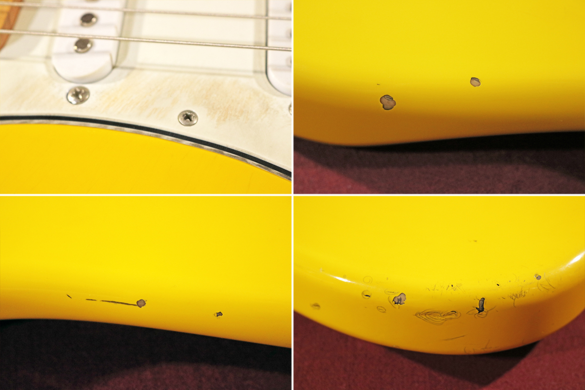 【Fender Japan】ST-STD（Y）Stratocaster Standard Yellow（トランジションロゴ／メイプル1pcネック／GOTOHペグ）フジゲン 日本製の画像9