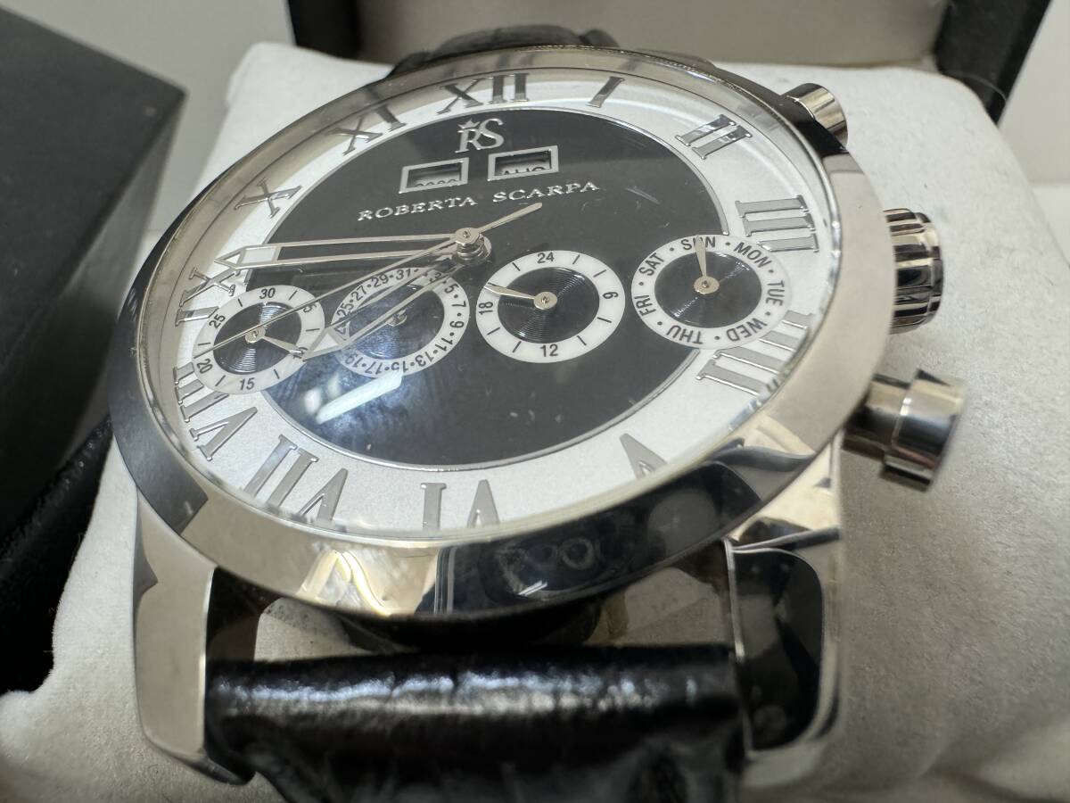 25176■ROBERTA SCARPA ロベルタスカルパ RS-6007 メンズ 自動巻き 腕時計 現状品 要メンテの画像3