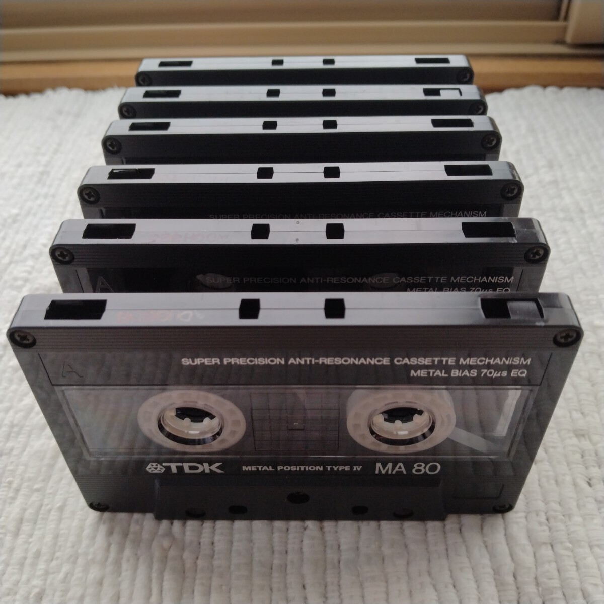 TDK MA カセットテープ メタルテープ８０分１本６０分５本 合計６本 中古品 使用済み METAL  メタルカセットテープ まとめて の画像4