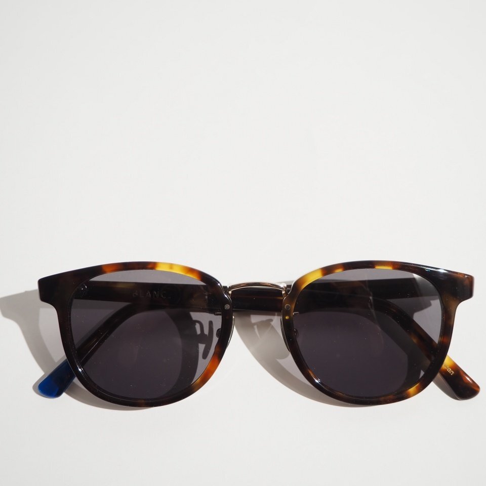 C1271P *BLANC.. Blanc * BM002 DEMI plastic frame sunglasses Brown temi blue lens / BLANC glasses glasses rb mks