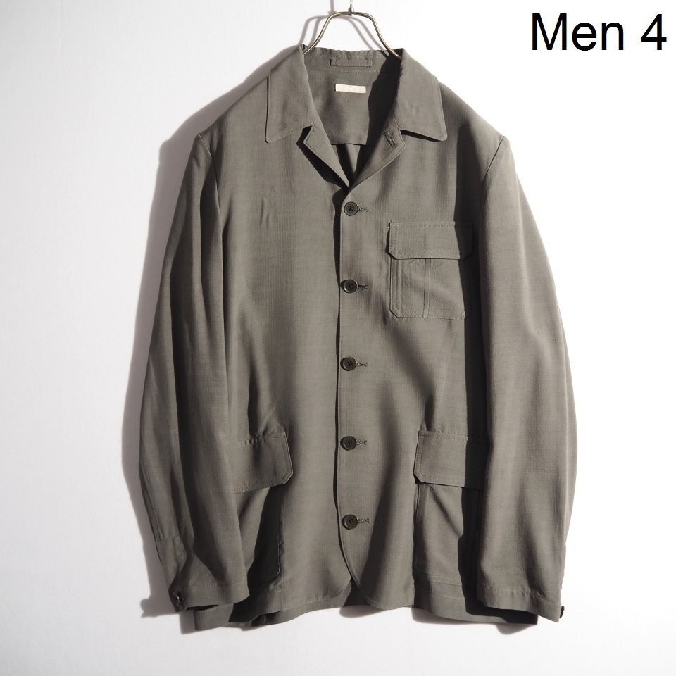 M7652P ▼ULTERIOR アルテリア × MANHOLE マンホール▼ Rayon ripstop Atelier Jacket レーヨン アトリエジャケット グレー 4 春夏 rb mks_画像1