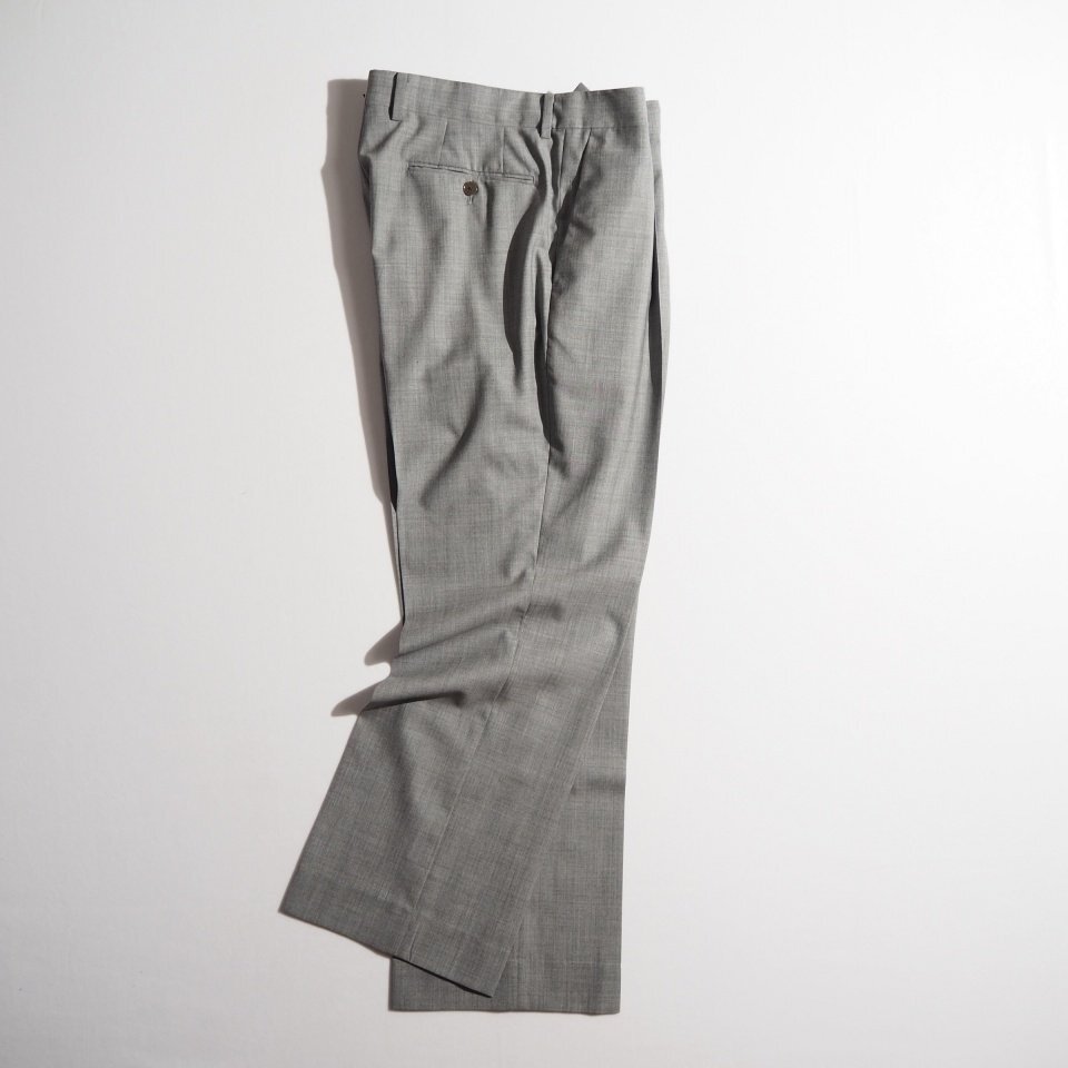 C2104P ▼AURALEE オーラリー▼ 23SS 1タック トロピカルウールパンツ グレー 5/XL A23SP04WT SUPER FINE TROPICAL WOOL SLACKS 春夏 rbの画像3