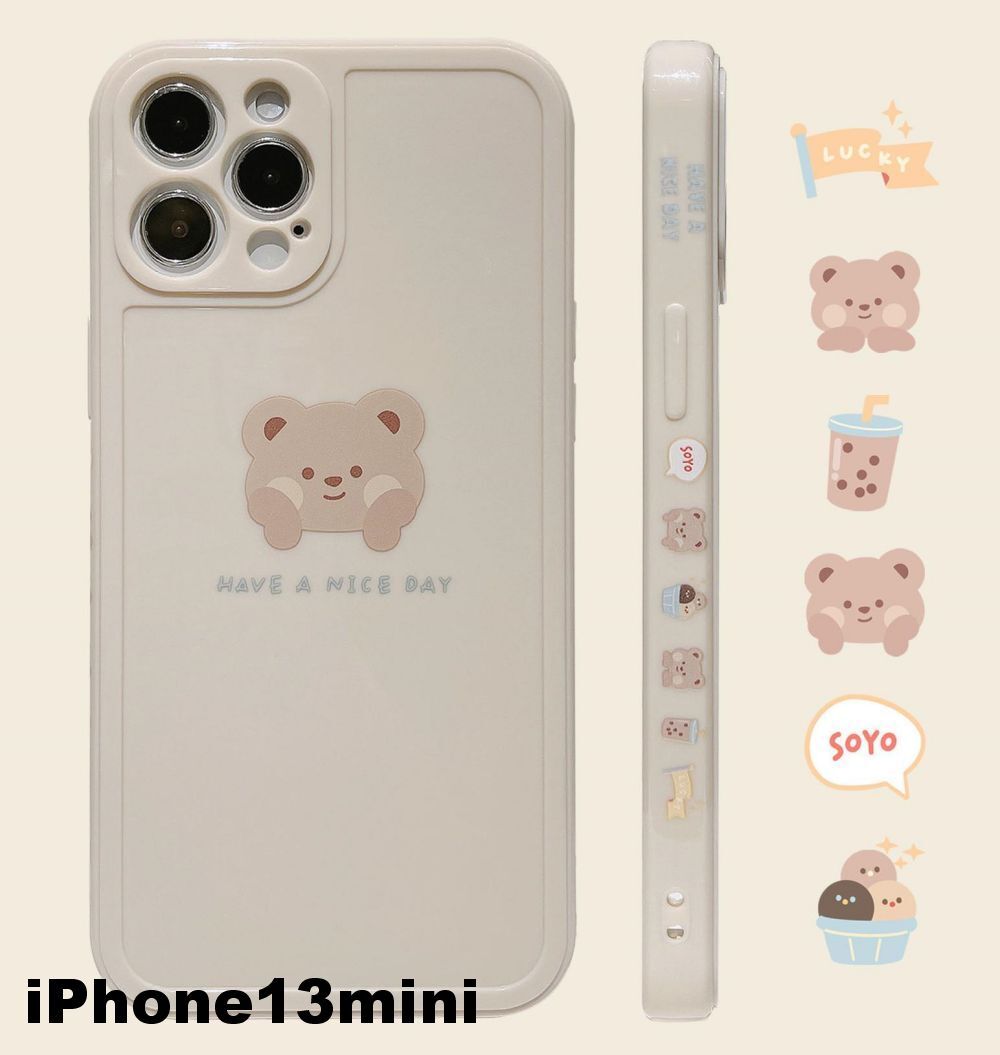 iphone13miniケース カーバー TPU 可愛い　お洒落　韓国　　軽量 ケース 耐衝撃 高品質5e_画像1