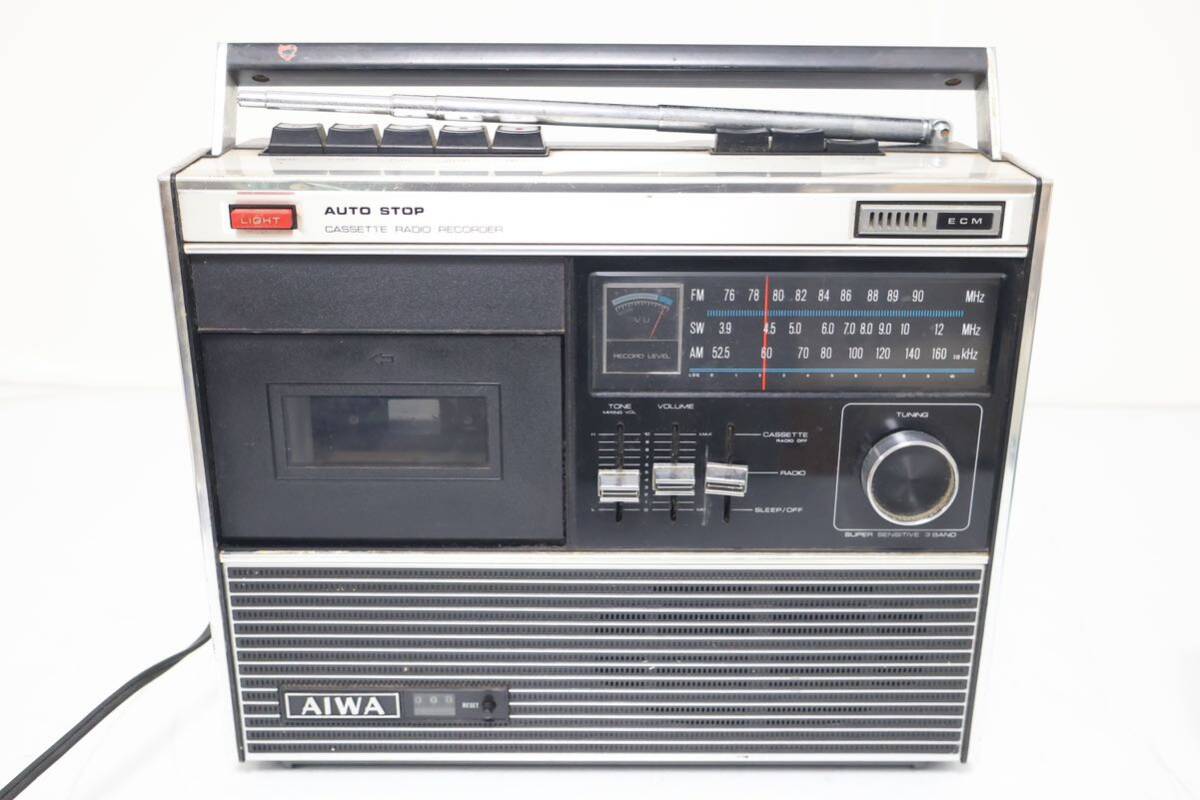 AIWA TPR-210 カセット ラジオ レコーダー ラジカセ カセットデッキ オーディオ機器 昭和レトロ 手渡し可能の画像1