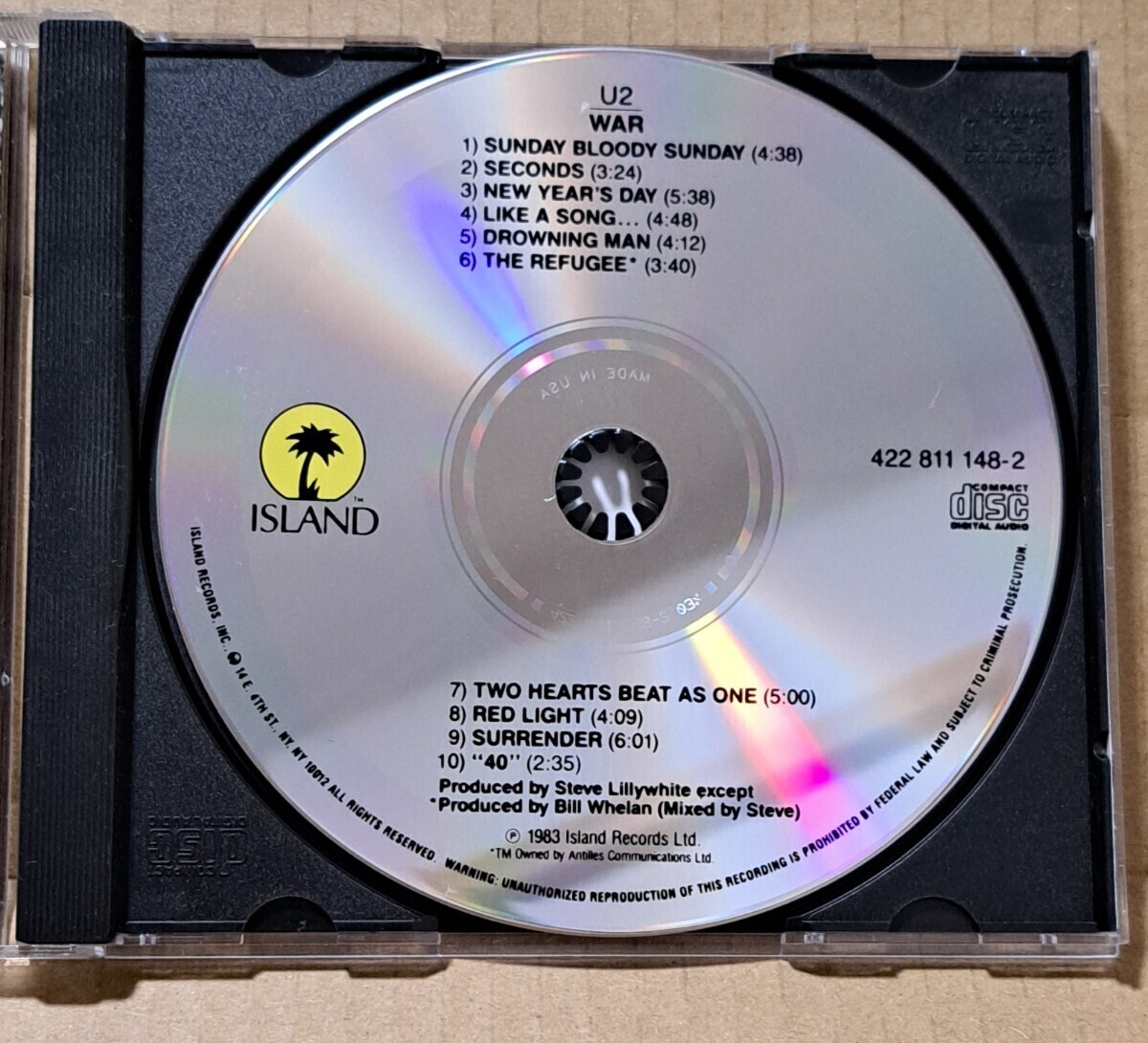 アメリカ盤「WAR」U2/「WAR (闘)」U2 _画像3