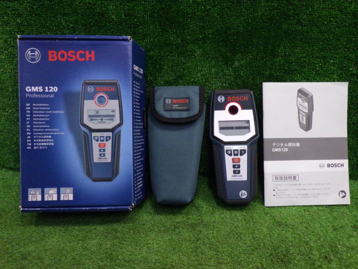 通電確認済 BOSCH ボッシュ GMS120 デジタル探知機 電動工具 DIY 大工道具 測定器 中古品 240429_画像1