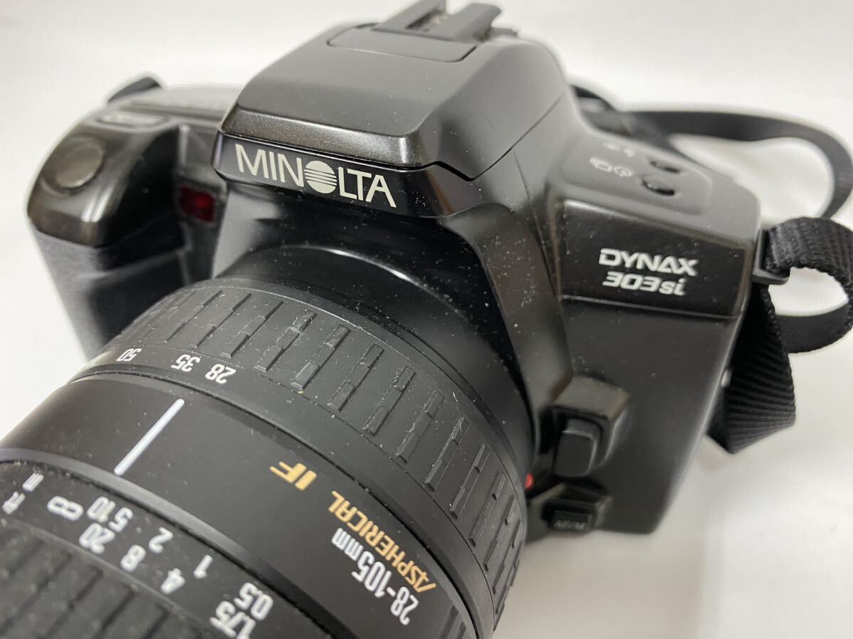 【A-48】MINOLTA ミノルタ DYNAX 303si レンズ SIGMA ZOOM 28-105mm 1:3.8-5.6 UC-Ⅲの画像2