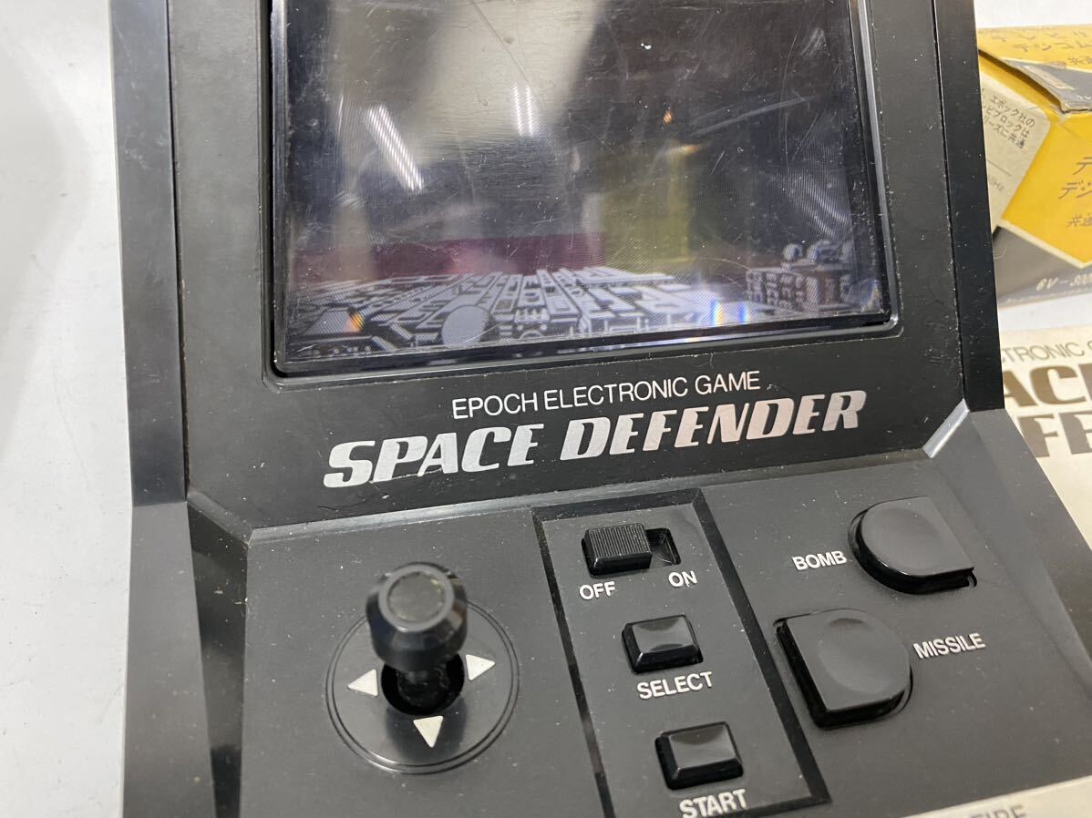 【A-59】レトロゲーム エポック SPACE DEFENDER スペースディフェンダー + ゲームロボット 九 LSIゲームの画像7