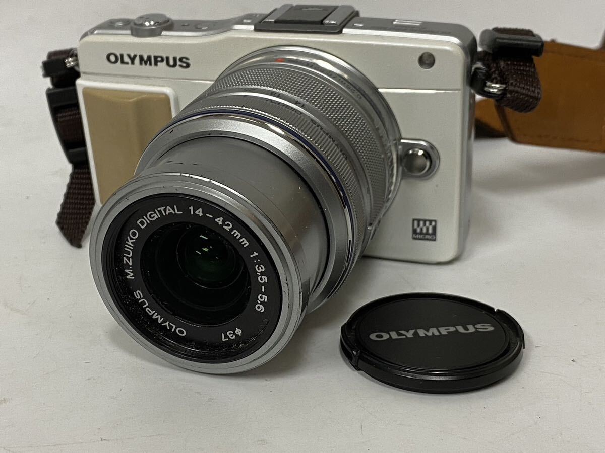 【A-79】OLYMPUS オリンパス PEN Mini E-PM2 ミラーレス一眼カメラ ダブルズームキットの画像2