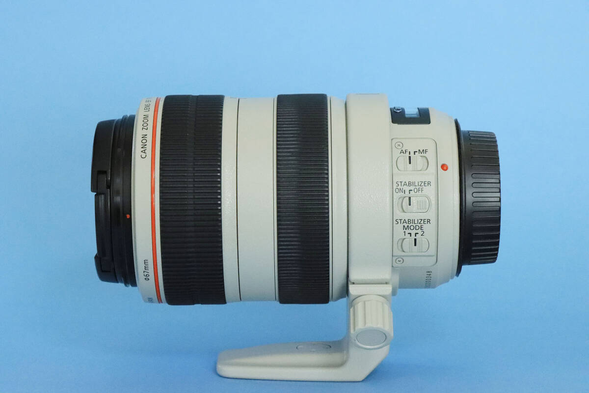 キャノン CACON EF70-300mm F4-5.6L IS USM キャップ前後 フード 元箱 CD 説明書 三脚座の画像2