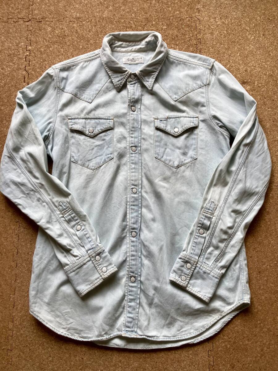 PHIGVELfig bell American Casual 14 point set work shirt . collar shirt cable knitted western shirt S/STEE cotton knitted tsu il JKT