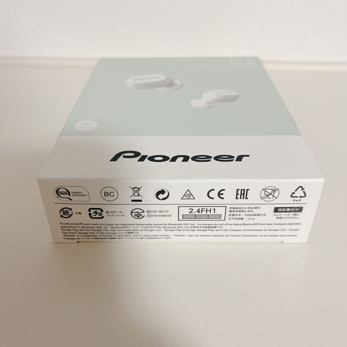 1円スタート 新品未使用未開封品 パイオニア 完全ワイヤレスイヤホン Bluetooth対応/左右分離型/マイク付き ホワイト SE-C5TW(W) Pioneerの画像5