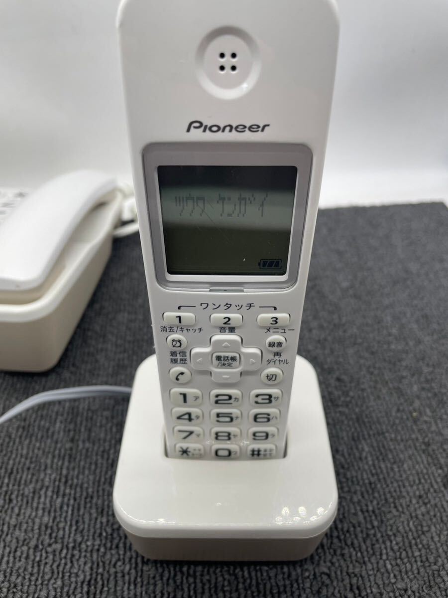 PIONEER パイオニア コードレス留守番電話 子機1付 TF-SA16S 会社 ビジネス オフィス 電話機 当時物 動作確認済 バッテリー現状 u3346_画像5