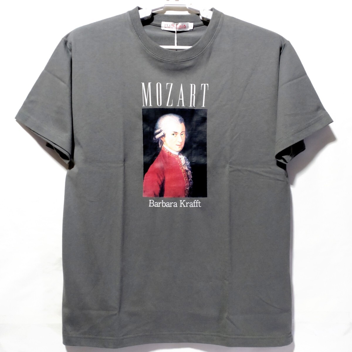 特価/未使用【サイズ=L】PRUMERIA/MOZART/モーツァルト/メンズ/半袖/Tシャツ/胸囲=96～104cm/gray