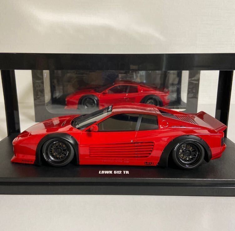 ★GTスピリット／GT Spirit：1/18 フェラーリ 512 TR リバティーウォーク／Ferrari 512 TR by LBWK 2022 Testarossa (RED) ★未展示モデル_画像2