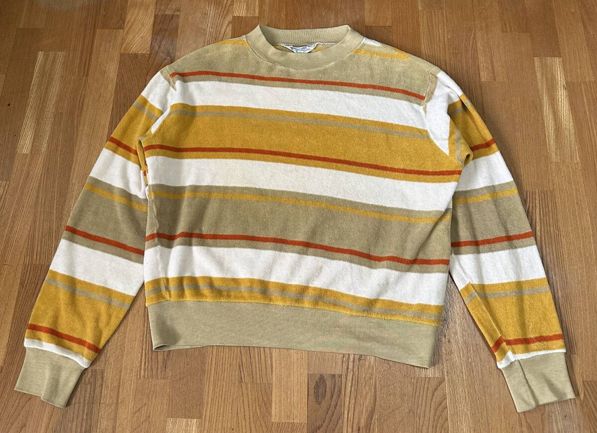 60s 70s vintage Penneys TOWNCRAFT ボーダー L/S Tシャツ ヴィンテージ オリジナル 古着_画像1