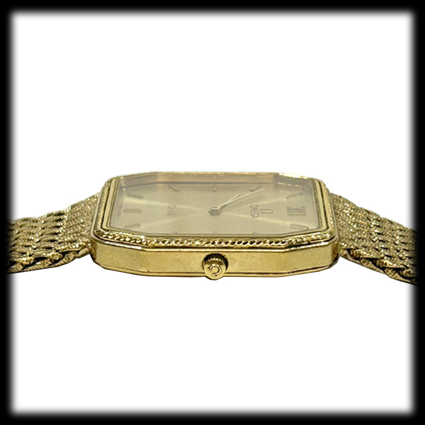 1円～ ■ オメガ ■ OMEGA De Ville デビル メンズ クォーツ Cal.1377 10K RGP 腕時計の画像2
