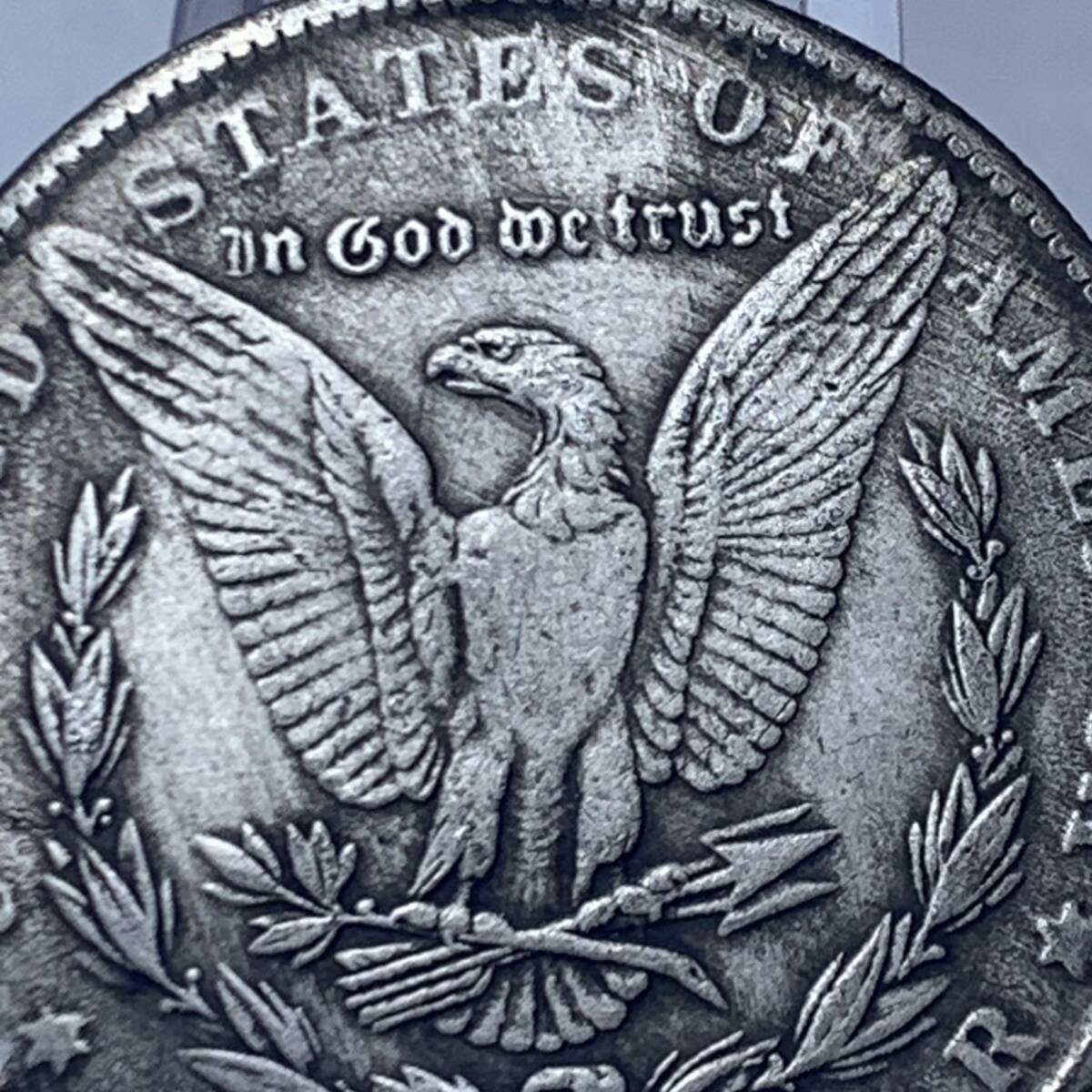WX1384流浪幣 髏 天眼 鷹紋 外国硬貨 貿易銀 海外古銭 コレクションコイン 貨幣 重さ約22g_画像5