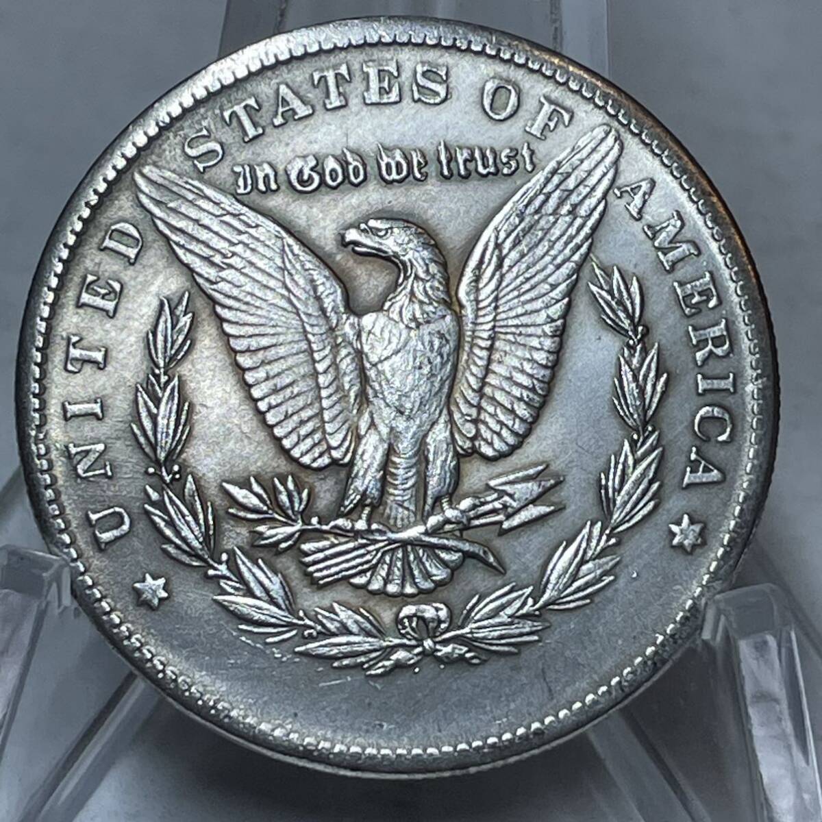 WX1412流浪幣 髑髏 海賊 天眼 鷹紋 外国硬貨 貿易銀 海外古銭 コレクションコイン 貨幣 重さ約21gの画像4