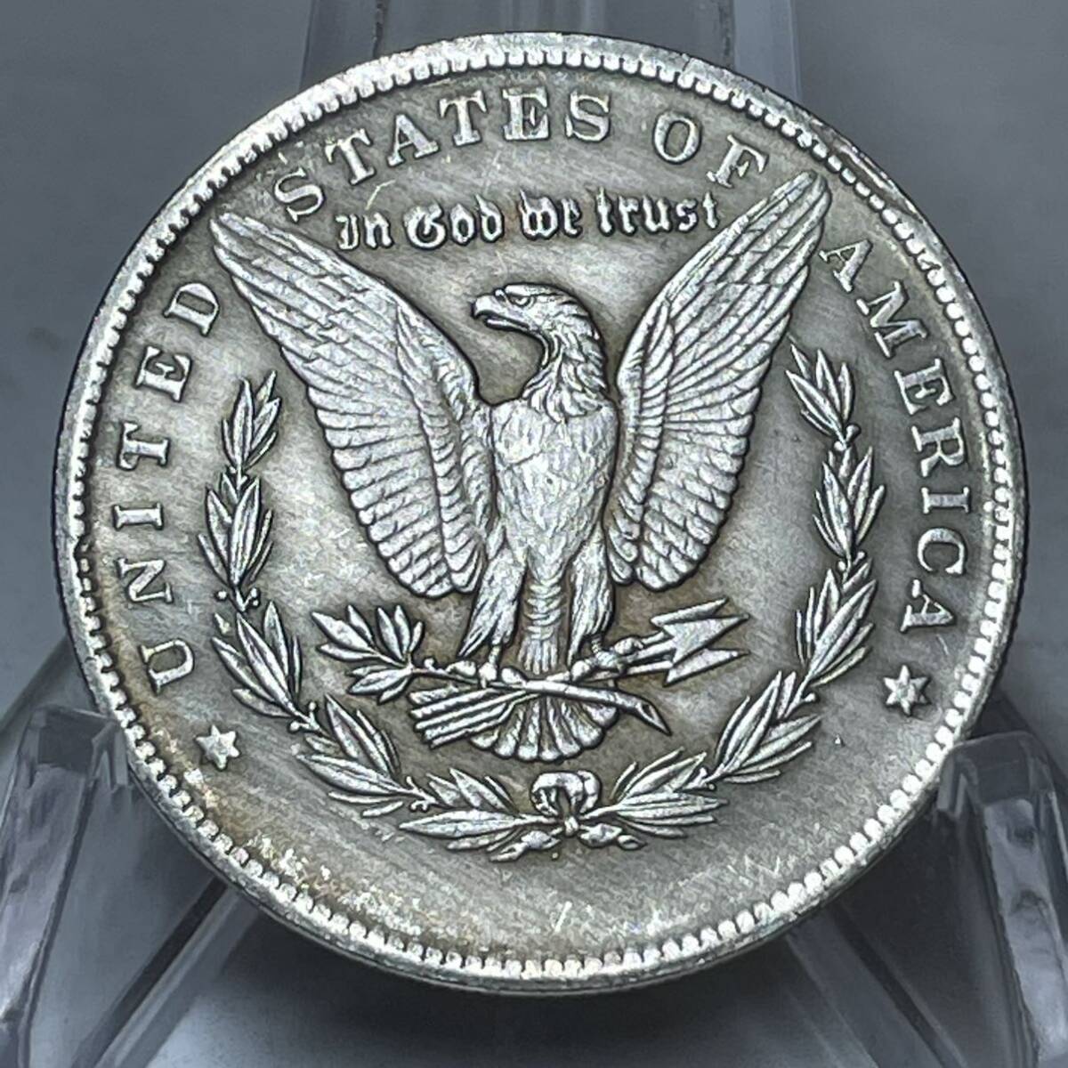 WX1419流浪幣 悪魔 天眼 鷹紋 外国硬貨 貿易銀 海外古銭 コレクションコイン 貨幣 重さ約20gの画像4