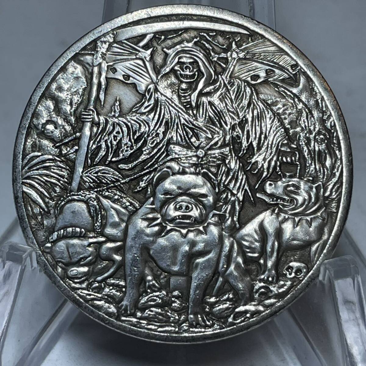 WX1419流浪幣 悪魔 天眼 鷹紋 外国硬貨 貿易銀 海外古銭 コレクションコイン 貨幣 重さ約20gの画像1