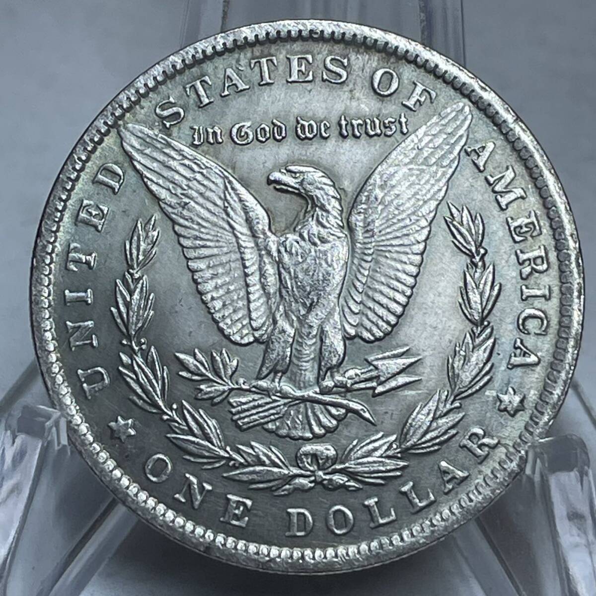 WX1427流浪幣 カップル 天使 悪魔 天眼 鷹紋 外国硬貨 貿易銀 海外古銭 コレクションコイン 貨幣 重さ約21g_画像4