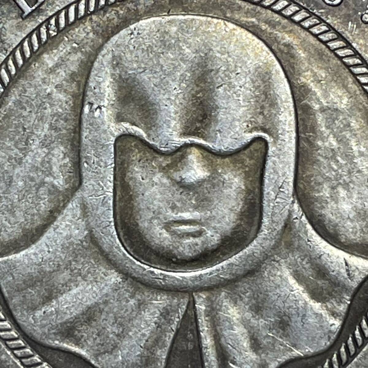 WX1443流浪幣 ロボット 労働者 天眼 鷹紋 外国硬貨 貿易銀 海外古銭 コレクションコイン 貨幣 重さ約25gの画像2