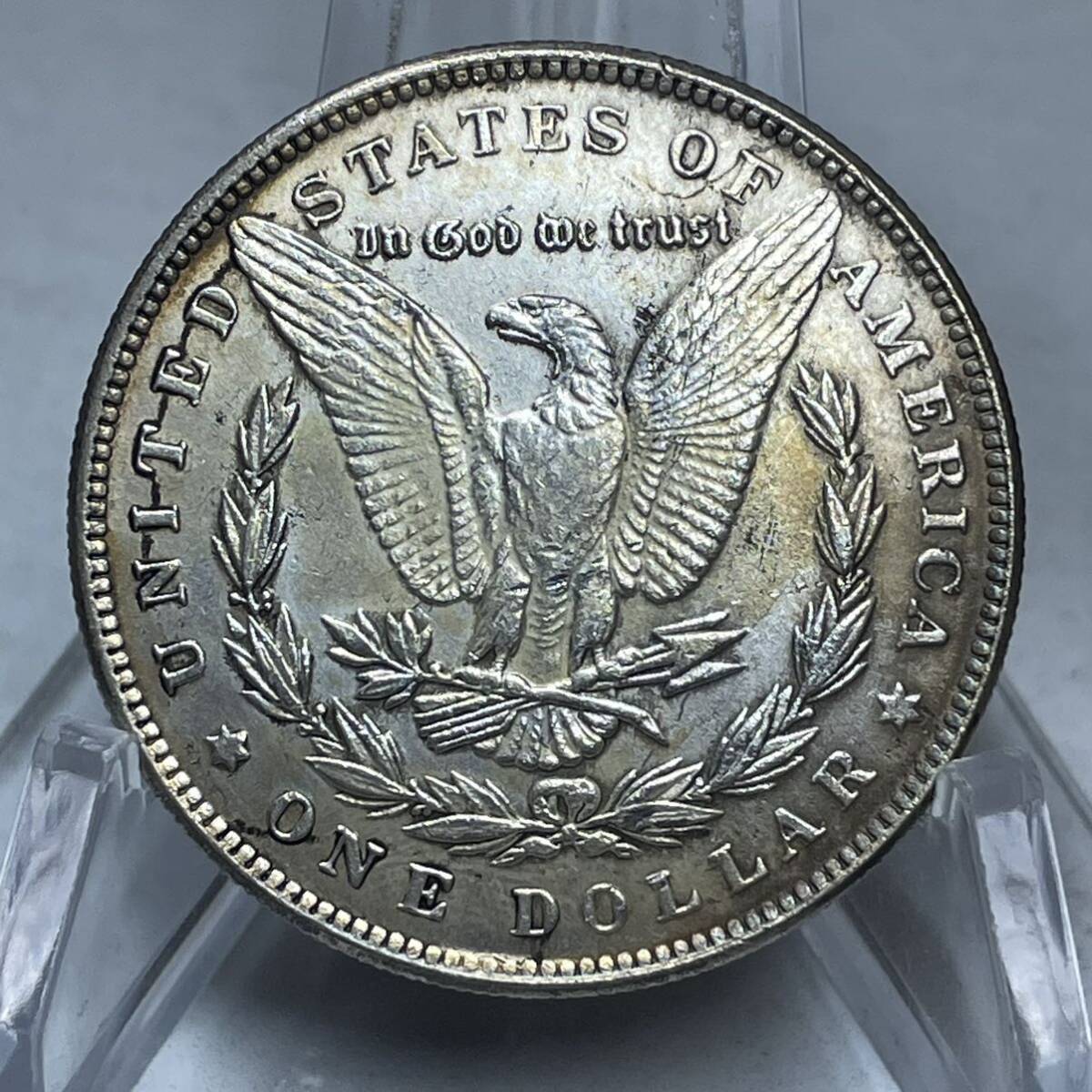 WX1443流浪幣 ロボット 労働者 天眼 鷹紋 外国硬貨 貿易銀 海外古銭 コレクションコイン 貨幣 重さ約25gの画像4
