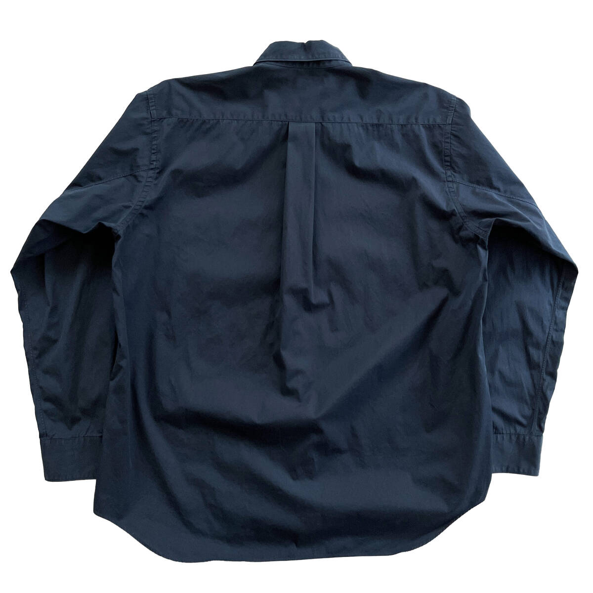 【美品】COMME des GARCONS SHIRT FOREVER ブロードシャツ WIDE コムデギャルソン 紺 ネイビー Sの画像4
