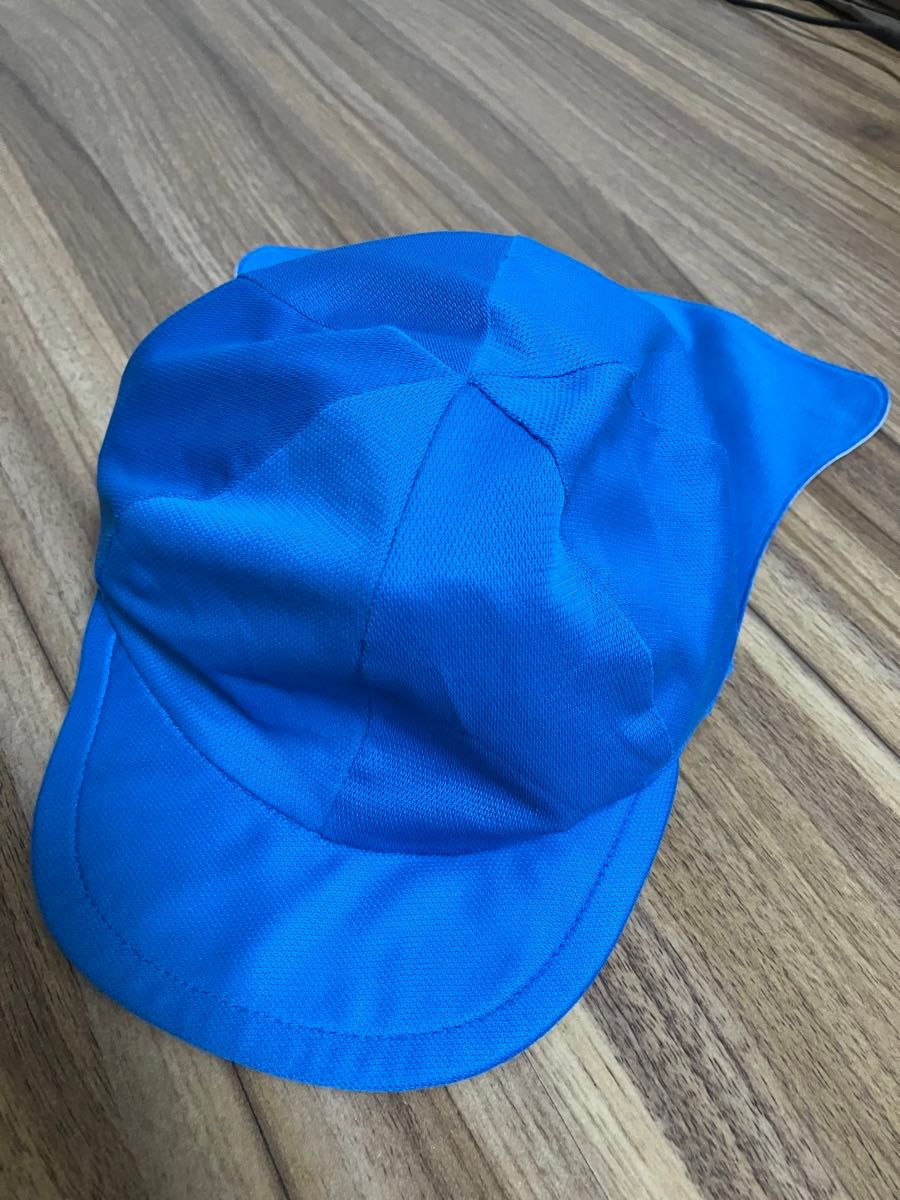 【翌日発送】カラー帽子 保育園 日よけ 幼稚園 藍色 ブルー ひかりのくに 青  CAP キャップ 帽子 クラス帽子  キャップ