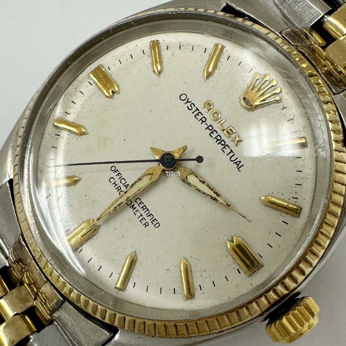 ROLEX ロレックス 6567/3 Oyster Perpetual オイスターパーペチュアル ホワイト 自動巻き J59683_画像7