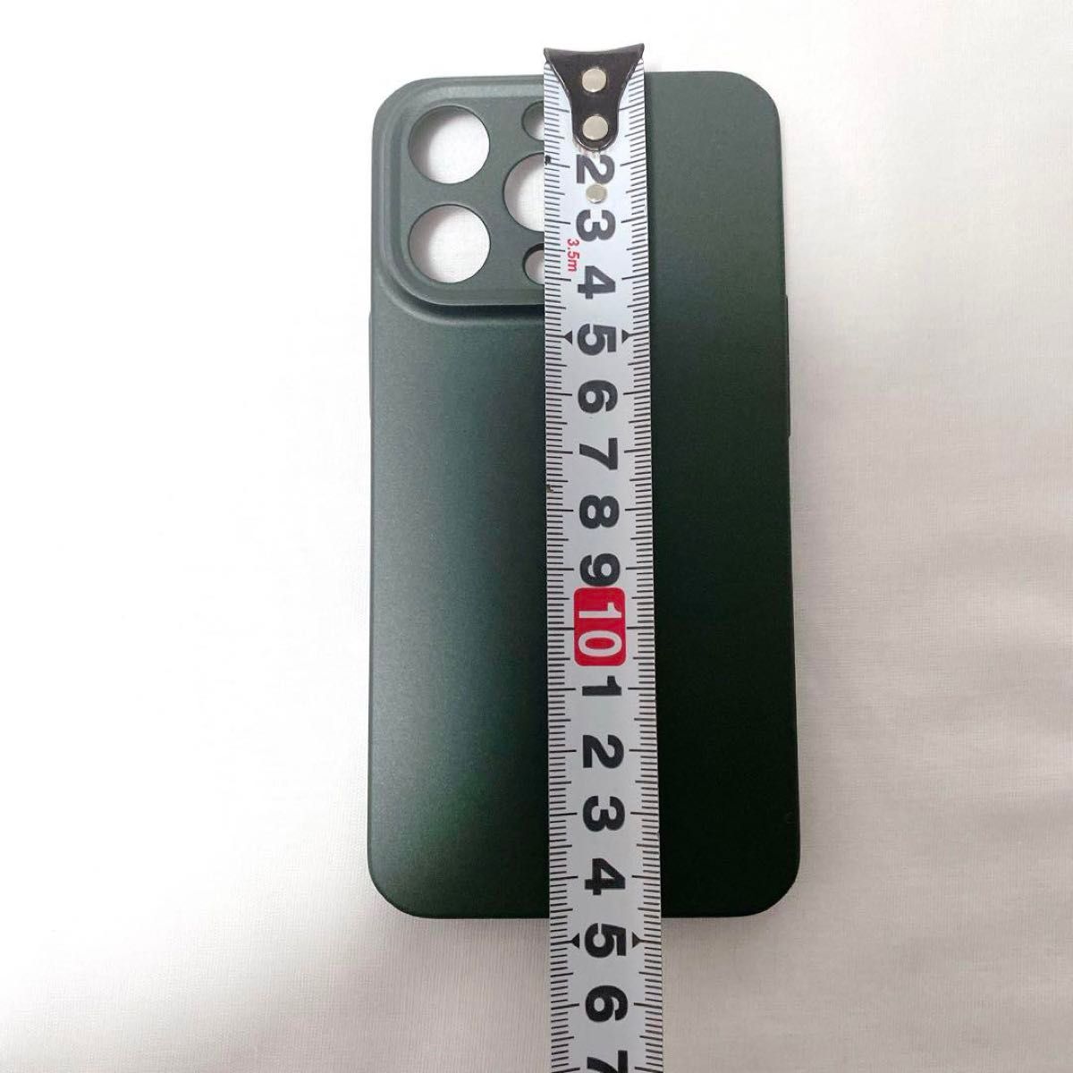 iphone13proケース ガラスフィルム付属 指紋防止 薄型 軽量 さらさら手触り 画面レンズ保護 ハードケース （グリーン）