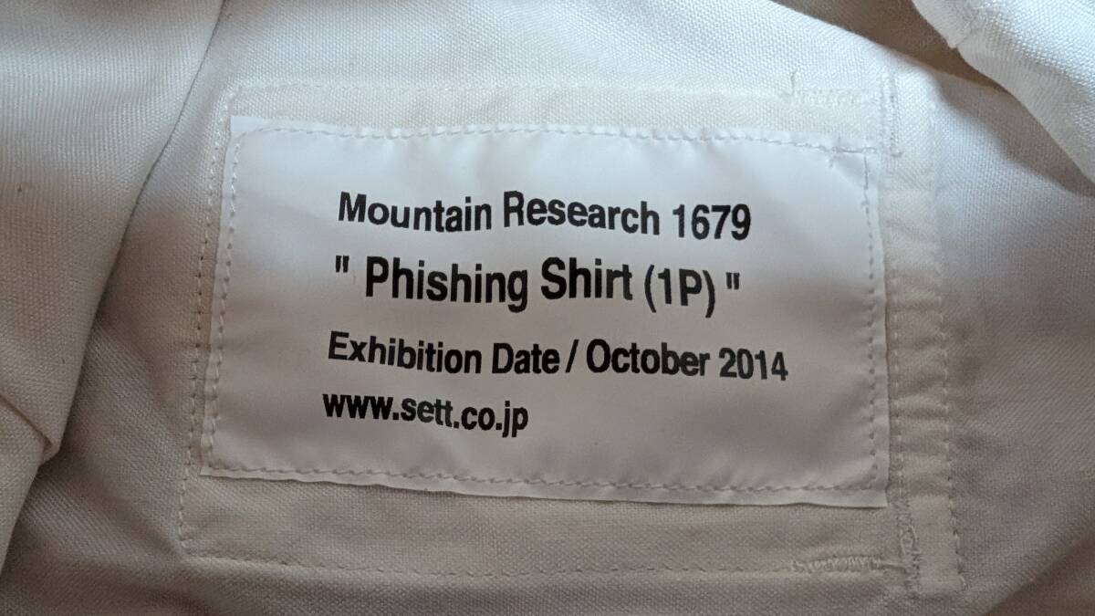 Mountain Research マウンテンリサーチ  シャツ プルオーバー Sサイズ Phishing Shirt 1679 日本製の画像7