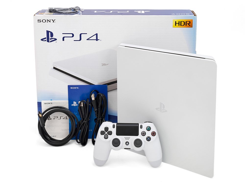 【Used】SONY PlayStation 4 PS4 CUH-2200AB02 ホワイト色 500GB プレステ4 ソニー【及川質店】_画像1