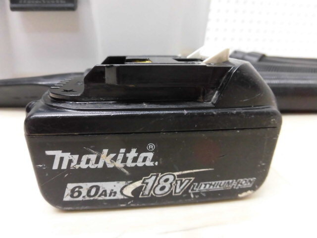 makita マキタ VC750D 充電式集じん機 18V マキタ純正バッテリー6.0Ah 1個付き・7.5L 掃除機乾湿両用 掃除機 業務用集塵機★管理410-31_バッテリーは　まだまだ使用可能です。