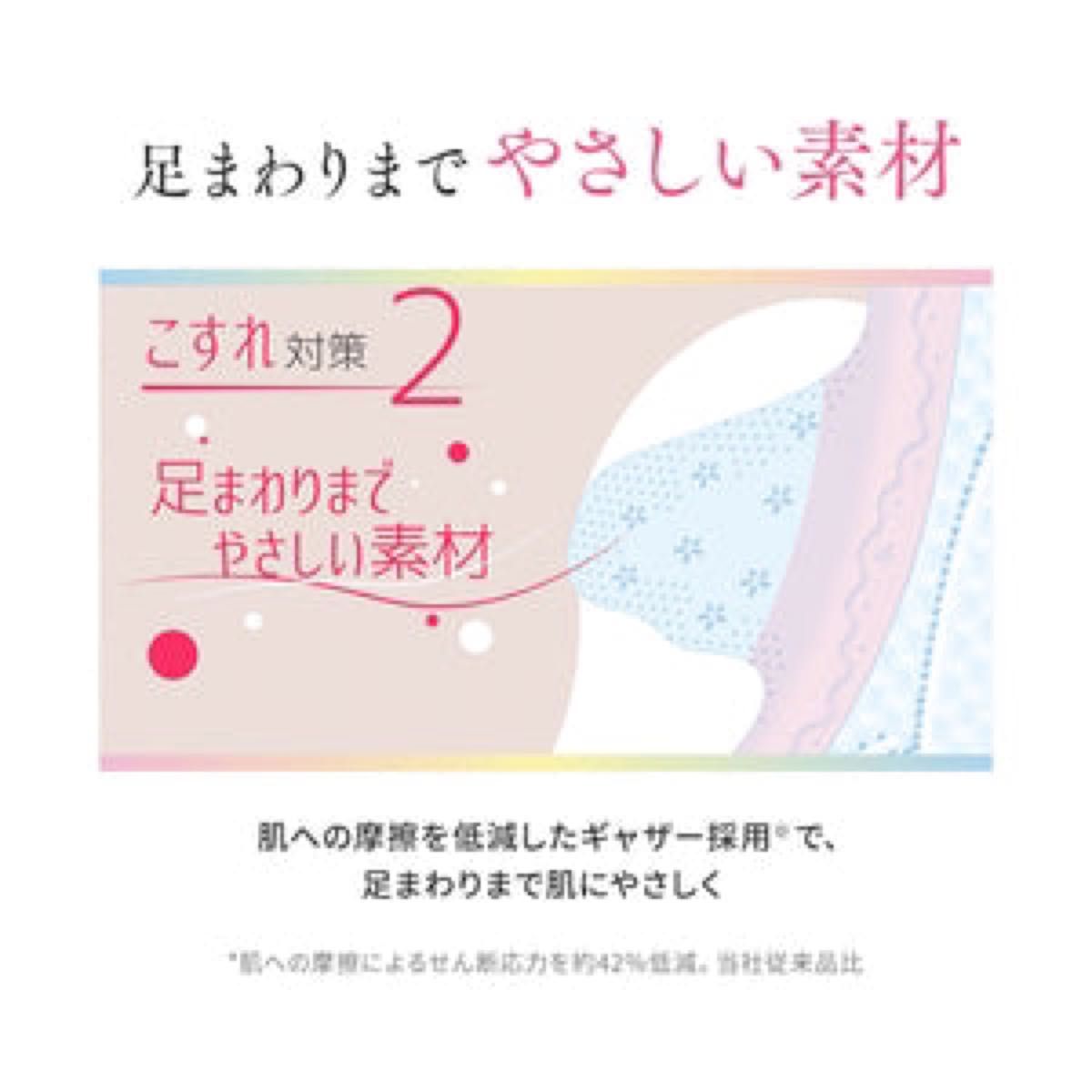 エリス 素肌のきもち（多い昼用）羽なし 23cm 24枚×2パック