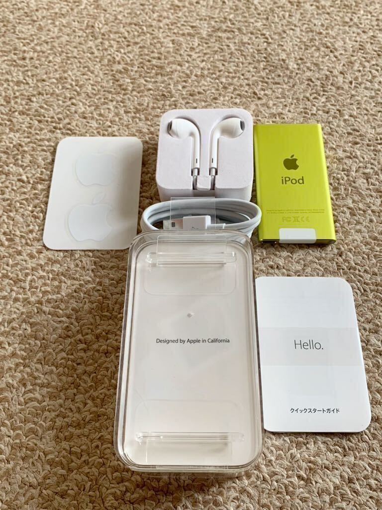 ◎美品 動作確認済 iPod nano アイポッドナノ 第7世代　イエロー Bluetooth フィットネスAPP