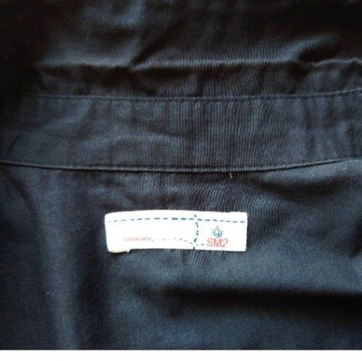 SM2 サマンサモスモス　半袖シャツ　胸ポケット　サイズM　ブラック