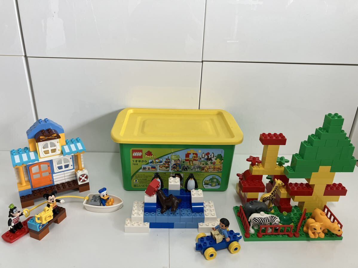 【送料無料にしました】レゴ デュプロ ディズニー ミッキー&フレンズのビーチハウスと楽しい動物園のセット　知育玩具 LEGO_画像1