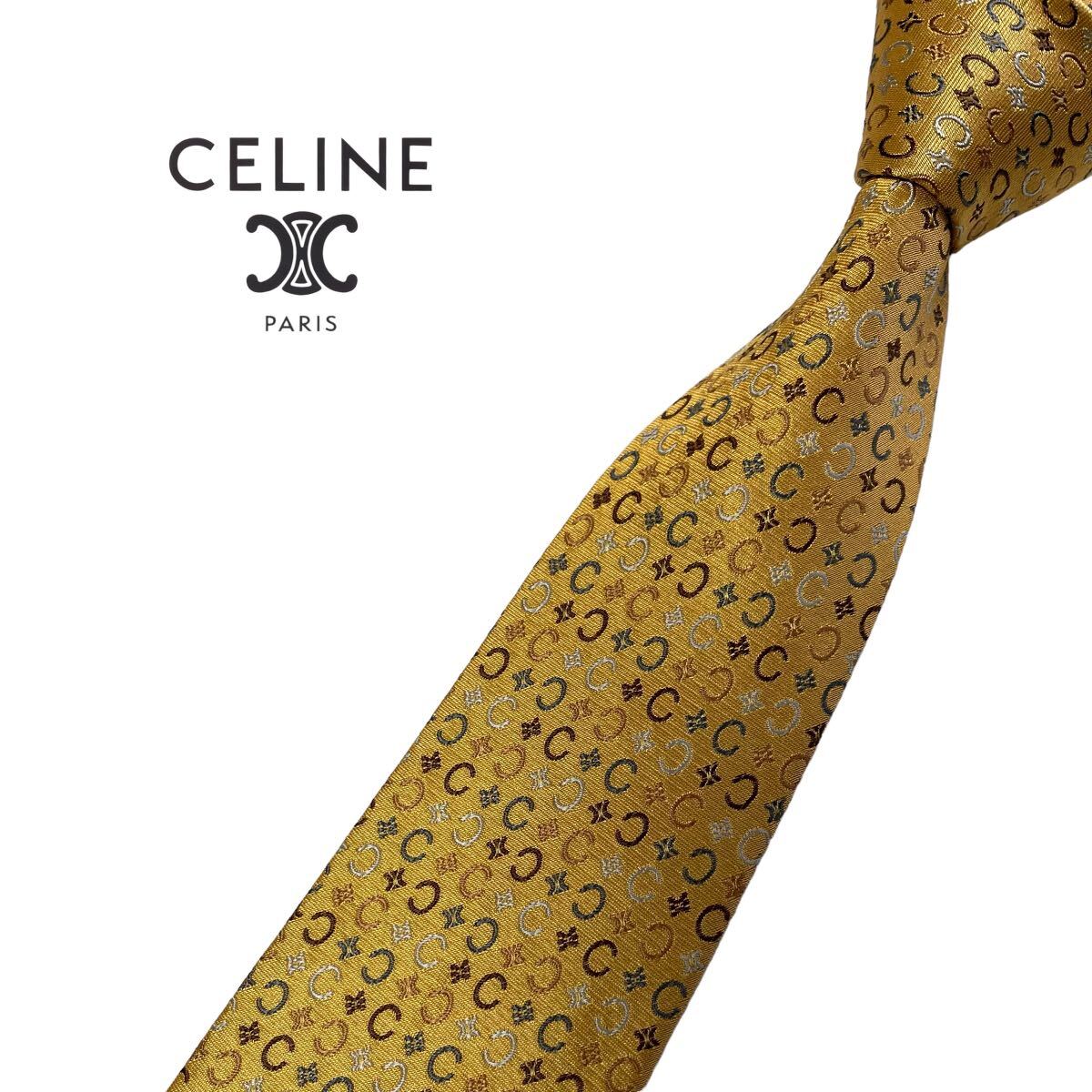 CELINE ネクタイ ロゴC総柄 セリーヌ USED 中古 m919_画像1