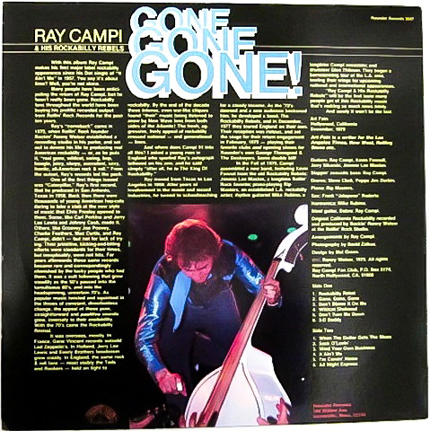 廃盤 LP ★ 名盤 1979年 US オリジナル盤 名曲収録 !!! ★ RAY CAMPI ROCKABILLY REBELS ロカビリー テディーボーイ ネオロカビリー テッズ_画像2