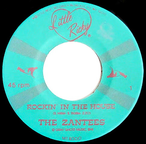 美盤 綺麗 ★ 廃盤 EP レコード ★人気名盤!!! 80's 初期 ネオロカ (NYC) THE ZANTEES / ROCKIN IN THE HOUSE★ アメリカン ネオロカビリー_画像3