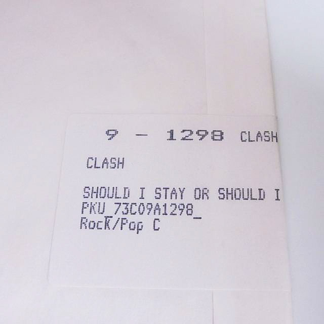 廃盤 12 レコード ★1991年 Europe盤 クラブヒット名曲 THE CLASH ザ クラッシュ Should I Stay Or Should I Go ロンドンナイト パンク天国_画像3