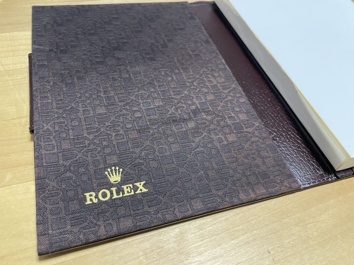 ROLEX ロレックス ノートブック システム手帳 スケジュール帳 メモ帳 カバー レザー 付属品の画像6