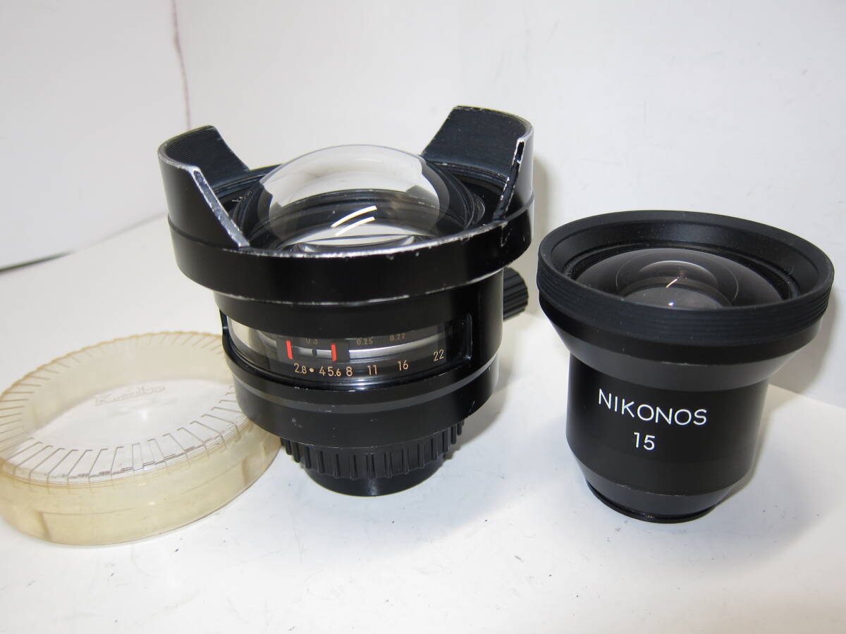 Nikon ニコノス UW ニッコール 15mm f2.8 N （専用 ビューファインダー付き）■希少■10692の画像1